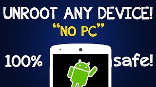 How To Unroot Any Android Device Without PC [upl. by Rinee]