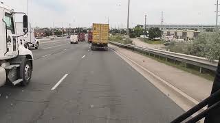 POV Garbage Truck Driving Brampton Ontario Canada [upl. by Anuqahs]