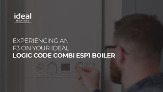 Logic Code Combi ESP1 Experiencing an F3 on your Ideal Logic Code Combi ESP1 boiler [upl. by Lesirg]