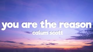 Calum Scott  You Are The Reason Lyrics [upl. by Aicercul]