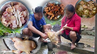 CHIKEN ROAST IN VILLAGE  Organic Village Style and Village Recipe  Khotang Nepal [upl. by Thurman]