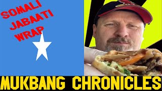 Somali Food Beef Chapati Somalian Jabaati Wrap and Beef Sambusa MUKBANG [upl. by Natanoj]