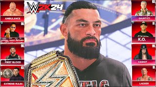 WWE 2K24 LIVE Stream  WWE 2K24 Roman Reigns Vs Everyone [upl. by Charmaine]