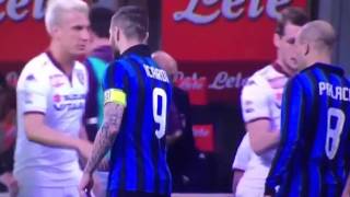 Maxi Lopez refuse Handshake of Mauro Icardi Inter vs Torino 2016 [upl. by Samella]