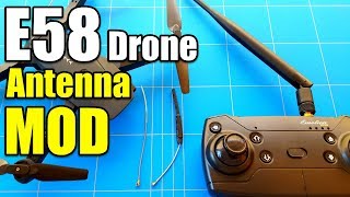 Eachine E58 Drone Antenna Mod  Step by Step  Range Upgrade Works For Any Rc Quadcopter [upl. by Lenee833]