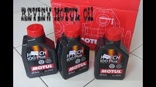 Review Oli Mesin  MOTUL OIL SAE 5w30 HI TECH 100 Plus [upl. by Melli]