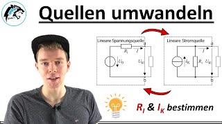 Quellen umwandeln – Strom amp Spannungsquelle  Elektrotechnik [upl. by Elexa227]