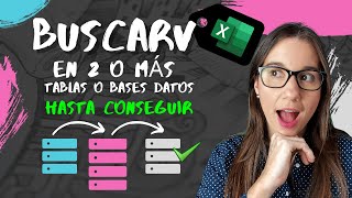 👀🚩 BUSCAR en 2 o más Tablas Bases de Datos en EXCEL [upl. by Queena]