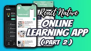 LCRN EP17  Online Learning App Part 2  React Native UI  Shared Element Transition  Animation [upl. by Mikol]