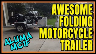 MOTORCYCLE TRAILER  ALUMA MC1F  Review amp Demo [upl. by Yrrac551]