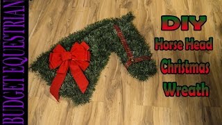 How To Make A Horse Head Christmas Wreath [upl. by Ahsercal]