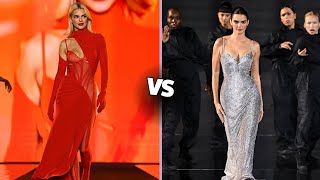 KENDALL JENNER 2023 LOREAL PARIS WALK🤍VS 2024 WALK♥️kendalljenner runway lorealparis [upl. by Holden]