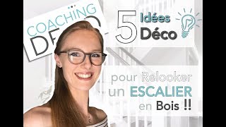 💡 5 idées DÉCO pour Relooker ❤️ un ESCALIER en bois ❤️ [upl. by Adnohsor655]