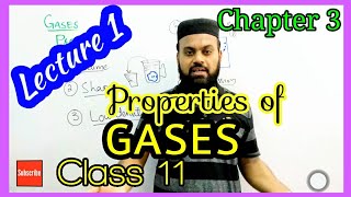 Properties of Gases Liquids and Solids  States of matter  1st year chemistry Chapter 1 Fsc [upl. by Sandry918]