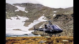 Airbus H125 Écureuil Flying to the mountains [upl. by Rovner]