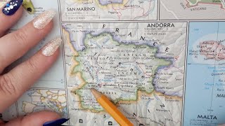 ASMR  Andorra La Vella Andorra History amp Geography  Soft Spoken Map Tracing Google Earth [upl. by Tedman507]