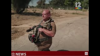 The hero of Kibbutz Kissufim who repelled dozens of Hamas terrorists  Keshet 12 News IL 161023 [upl. by Carmel]