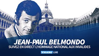 🔴 Revoir lhommage national à JeanPaul Belmondo aux Invalides [upl. by Aramit]