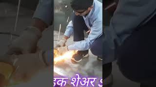 MSsheet कटिंग By हैंड Grinder youtube weldingguruji shortvideos shorts welding viralshorts [upl. by Odyssey]