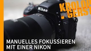 MIT NIKON MANUELL FOKUSSIEREN 📷 KrolopampGerst [upl. by Goodhen]