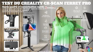 ➡️Test du CR Scan Ferret Pro le scanner 3D de Creality facile à utiliser et pas chère [upl. by Theone]