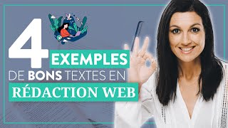 4 EXEMPLES de BONS TEXTES en RÉDACTION WEB [upl. by Pail971]