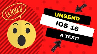 Unsending text messages using iOS 16 [upl. by Krys741]