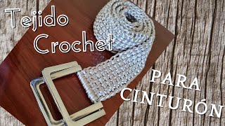 Tejido crochet para cinturón  Paso a paso Muy fácil y rápido [upl. by Elinet]