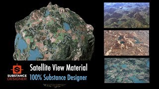 Satellite View Material  100 Substance Designer [upl. by Charmian901]