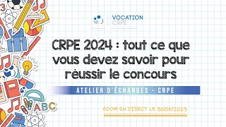 CRPE 2024 ～ TOUT CE QUE VOUS DEVEZ SAVOIR POUR RÉUSSIR LE CONCOURS [upl. by Nenad831]