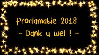 lied proclamatie 2018 Dank u wel [upl. by Kalli]