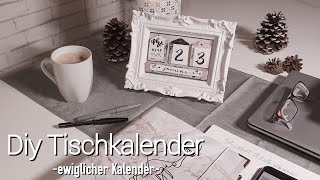 Ewiglicher Tischkalender  Diy Kalender  Schreibtischkalender [upl. by Gregorio]