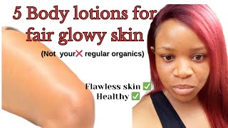 5 BEST BODY LOTION FOR FAIR GLOWING SKIN [upl. by Nnaael]