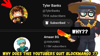 WHY DOES AMAANBG AND TylerBanks QUIT BLOCKMANGO [upl. by Josey348]