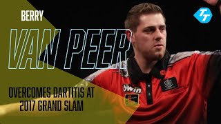 FLASHBACK  Berry van Peer overcomes DARTITIS to progress at 2017 Grand Slam of Darts [upl. by Sill]