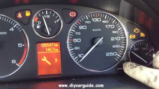 Peugot 407 Service Indicator Reset [upl. by Akiehs879]