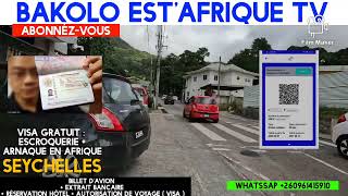 VOYAGE DES AFRICAINS a SEYCHELLES ARNAQUE  ESCROQUERIE  TRAVAIL sur internet 14102024 [upl. by Ahsiea]