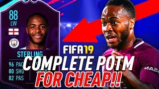 Potm Sterling 88 SBC CHEAPEST SOLUTION  SQUAD BUILDING CHALLENGE  FIFA 19 ULTIMATE TEAM [upl. by Haidabo837]