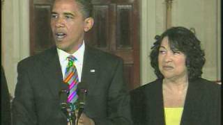 Sonia Sotomayor Nominated For Supreme Court [upl. by Humble353]