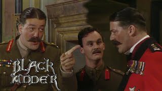 Stephen Frys Best Bits Melchett amp Duke of Wellington  Blackadder  BBC Comedy Greats [upl. by Keener]