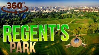 Regents Park in 360 Degrees  London Evening Walk [upl. by Daron]