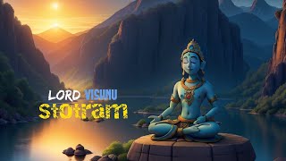 quotDivine Resonance Lord Vishnu Stotram in Mesmerizing Animequot [upl. by Ymac]