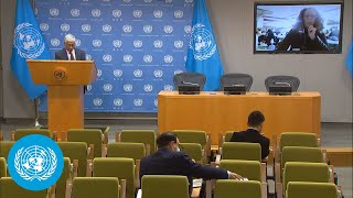 Ukraine Bombing Kiev amp other Humanitarian issues  Press Conference  United Nations [upl. by Ricard930]