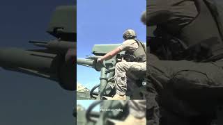 155mm selfpropelled howitzer 2S22 Bohdana reload and firing shorts military [upl. by Bryon]