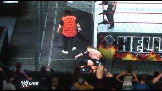 WWE 12  Triple H Vs Mick Foley Hell in a Cell [upl. by Leor]