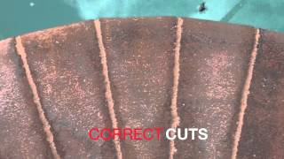 HOW TO CUT AND INSTALL BRICK COPING ON SWIMMING POOL [upl. by Clemmy]