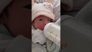 Good Morning with Milk neonatal newborn newbornbaby babycare babyblender chubbyBaby baby [upl. by Goth]