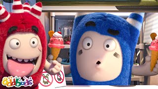 Doppio cucchiaio 🍨🍨  Cartoni Animati 📺  Video divertenti  Oddbods Italia [upl. by Zetta3]