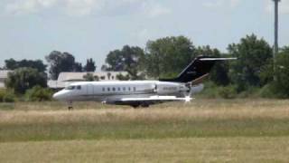 N440HB AT 23 SADF Hawker 4000 [upl. by Tniassuot82]