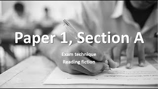 GCSE English Language  Paper 1 Section A [upl. by Redneval]